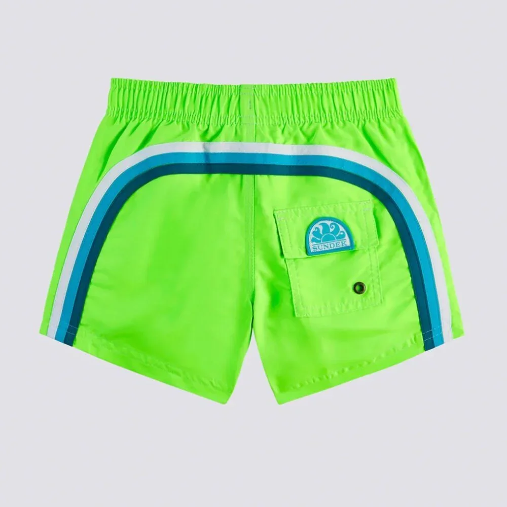 Sundek BOY’S SWIMSHORTS SHORT ELASTICATED WAIST ICONIC TAFFETA